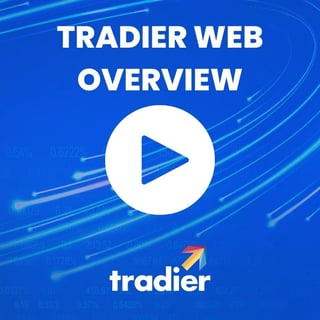 Tradier Video Tutorial Thumbnails (1080 x 1080 px)